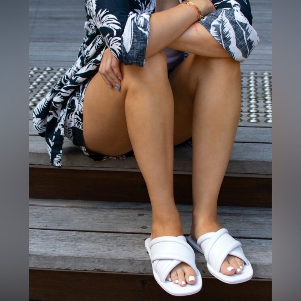 SENSO Irah Leather Sandals in Marzipan White 37